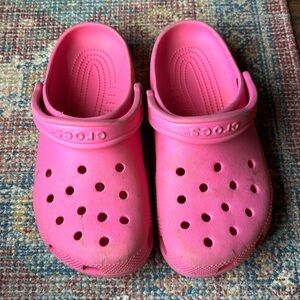 Pink Crocs